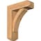 Ekena Millwork Thorton Craftsman Smooth Bracket w/ Offset Brace, Western Red Cedar, 5 1/2"W x 16"D x 20"H BKT0604X16X20THR04SWR - alternate 1